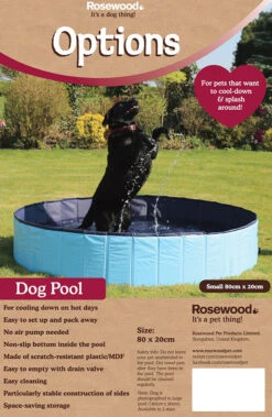 Rosewood - Cool Down Foldable Dog Paddling Pool 9 Rosewood - Cool Down Foldable Dog Paddling Pool -Pet dog 02434 pk