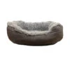 Rosewood - Grey Faux Suede Oval Dog Bed