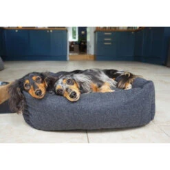Rosewood - Grey Felt With Memory Foam Square Bed -Pet dog 04455 04456 04457 ls31