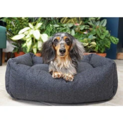 Rosewood - Grey Felt With Memory Foam Square Bed -Pet dog 04455 04456 04457 ls41