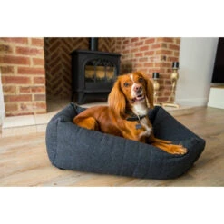 Rosewood - Grey Felt With Memory Foam Square Bed -Pet dog 04455 04456 04457 ls6