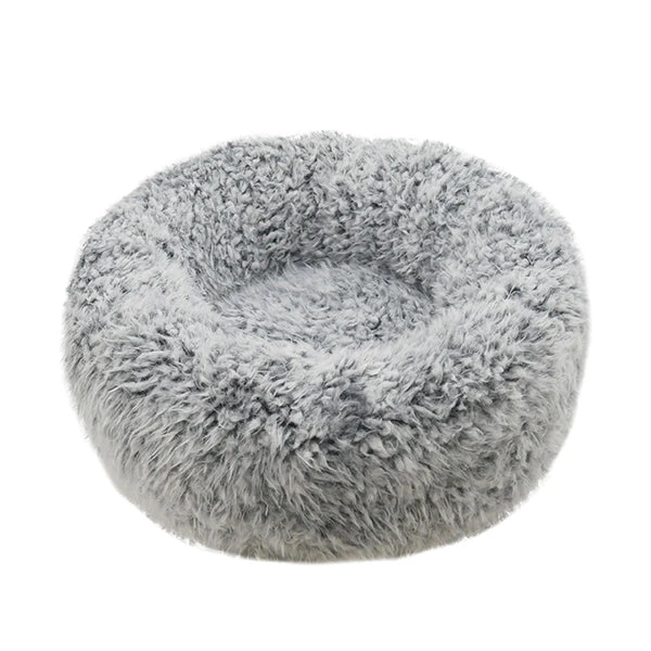Rosewood - Silver Fluff Comfort Round Dog Bed 3 Rosewood - Silver Fluff Comfort Round Dog Bed