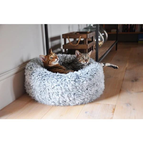 Rosewood - Silver Fluff Comfort Round Dog Bed 6 Rosewood - Silver Fluff Comfort Round Dog Bed - Image 4