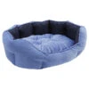 Rosewood - Quilted Navy Water Resistant Oval Dog Bed