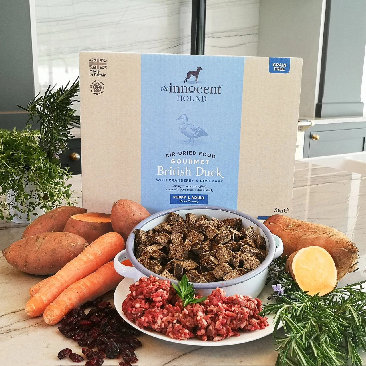 The Innocent Hound - Gourmet British Duck Air-Dried Dog Food 3kg 3 The Innocent Hound - Gourmet British Duck Air-Dried Dog Food 3kg