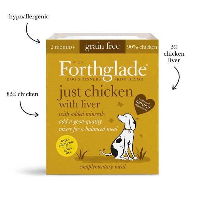 Forthglade - Just Chicken, Chicken With Liver & Turkey - Variety Pack (12x395g) 5 Forthglade - Just Chicken, Chicken With Liver & Turkey - Variety Pack (12x395g) - Image 3