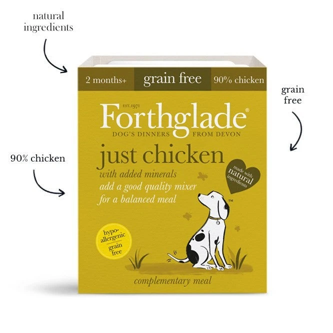Forthglade - Just Chicken, Lamb & Beef - Variety Pack (12x395g) 4 Forthglade - Just Chicken, Lamb & Beef - Variety Pack (12x395g) - Image 2
