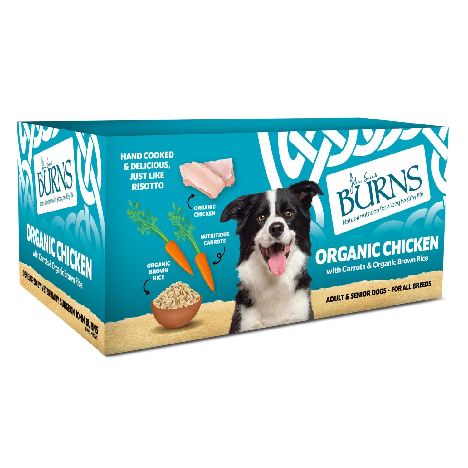 Burns - Organic Chicken With Carrots & Organic Brown Rice - Wet Dog Food 3 Burns - Organic Chicken With Carrots & Organic Brown Rice - Wet Dog Food