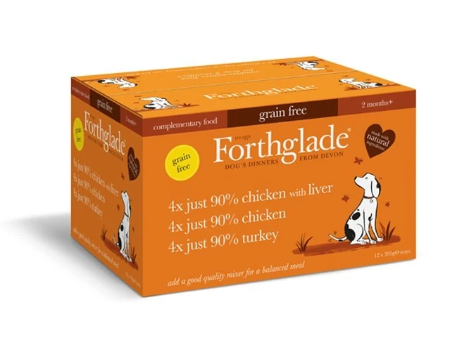 Forthglade - Just Chicken, Chicken With Liver & Turkey - Variety Pack (12x395g) 3 Forthglade - Just Chicken, Chicken With Liver & Turkey - Variety Pack (12x395g)