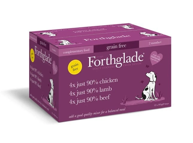 Forthglade - Just Chicken, Lamb & Beef - Variety Pack (12x395g) 3 Forthglade - Just Chicken, Lamb & Beef - Variety Pack (12x395g)