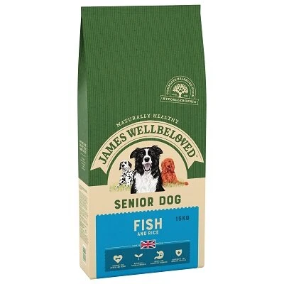 James Wellbeloved Fish & Rice Senior Dog Food 15kg 3 James Wellbeloved Fish & Rice Senior Dog Food 15kg