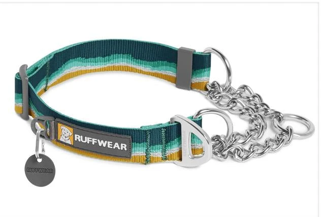 Ruffwear Chain Reaction Martingale Dog Collar - Seafoam 3 Ruffwear Chain Reaction Martingale Dog Collar - Seafoam