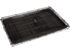 RAC - Metal Fold Flat Dog Crate With Plastic Tray -Pet dog 264827c