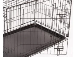 RAC - Metal Fold Flat Dog Crate With Plastic Tray -Pet dog 264827e