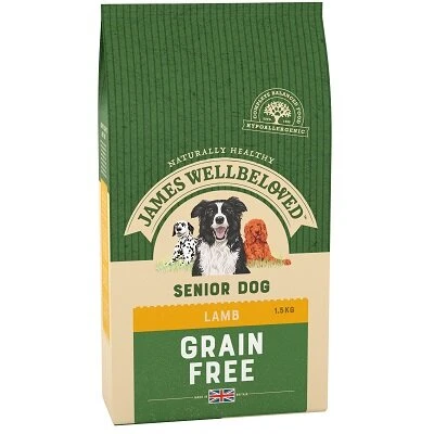James Wellbeloved Grain Free Lamb & Vegetable Senior Dog Food 1.5kg 3 James Wellbeloved Grain Free Lamb & Vegetable Senior Dog Food 1.5kg