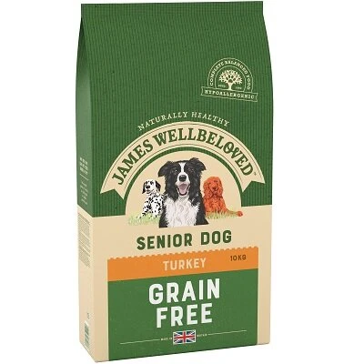 James Wellbeloved Grain Free Turkey & Vegetable Senior Dog Food 10kg 3 James Wellbeloved Grain Free Turkey & Vegetable Senior Dog Food 10kg
