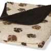 Danish Design - Sherpa Fleece Dog Blanket - Beige/Brown Paw 1 Danish Design - Sherpa Fleece Dog Blanket - Beige/Brown Paw -Pet dog 41QvEBVT3SL. AC SX355
