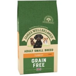 James Wellbeloved Small Breed Grain Free Turkey & Vegetable Dog Food 1.5kg