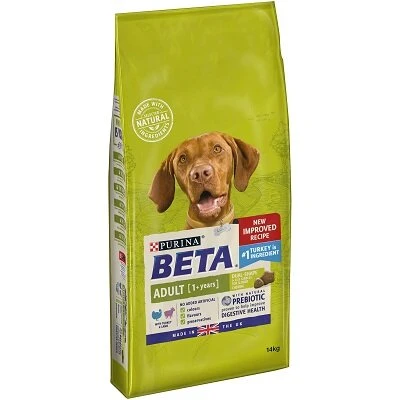 Beta Adult Dry Dog Food With Turkey & Lamb 14kg