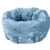 Scruffs - Velvet Donut Cat/Small Dog Bed - Blue 1 Scruffs - Velvet Donut Cat/Small Dog Bed - Blue -Pet dog 660740 1 large
