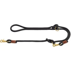 Hunter - Oss Rope Adjustable Lead - Black
