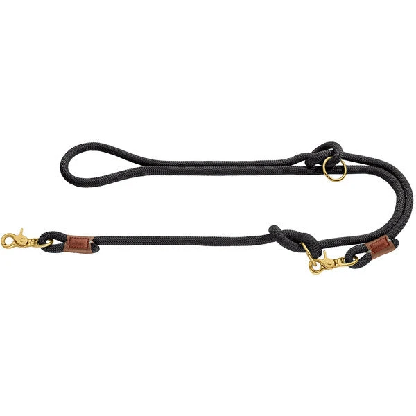 Hunter - Oss Rope Adjustable Lead - Black 3 Hunter - Oss Rope Adjustable Lead - Black