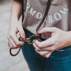 Hunter - Oss Rope Adjustable Lead - Brown 6 Hunter - Oss Rope Adjustable Lead - Brown -Pet dog 66992 002 live 19