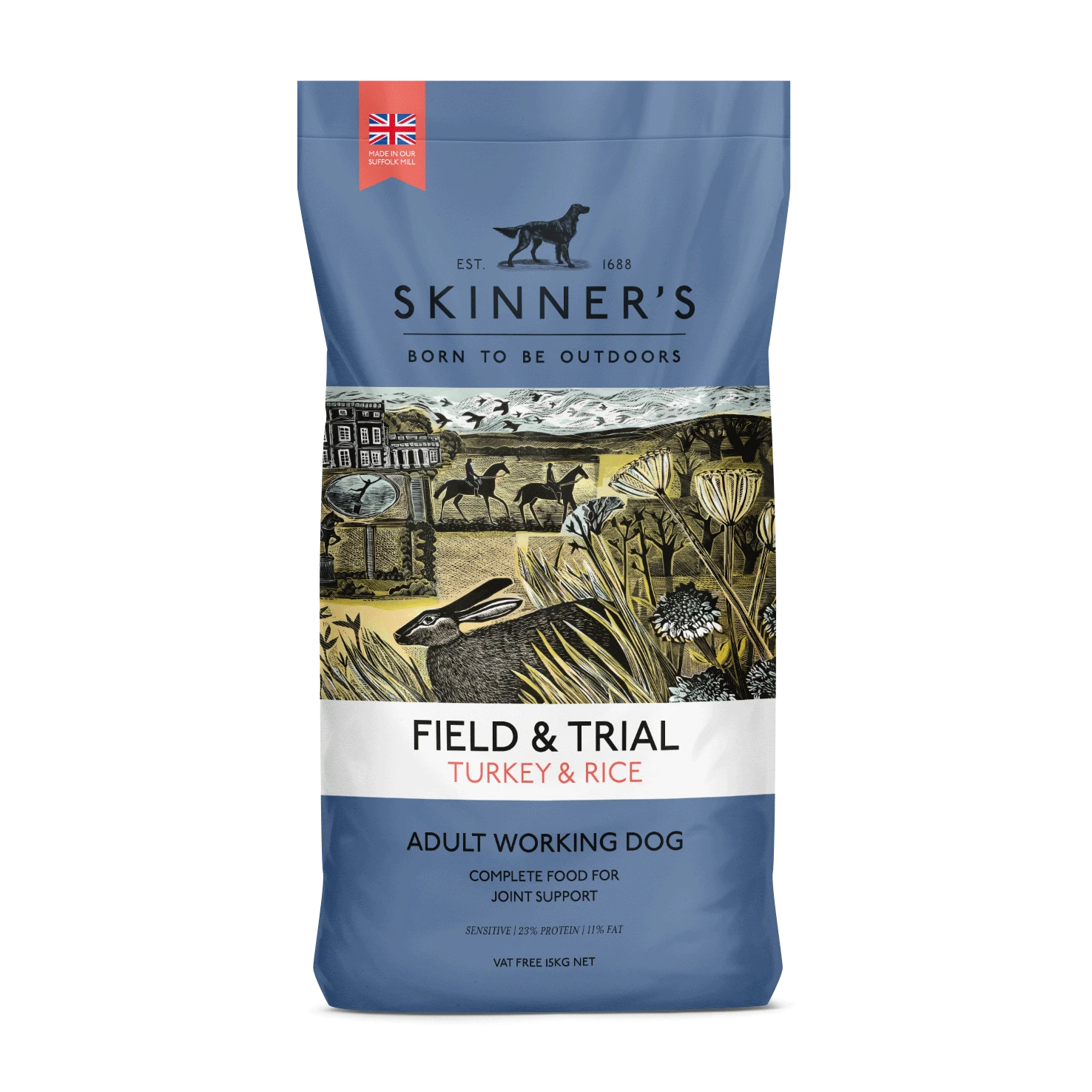 Skinners Field & Trial Turkey & Rice 15kg 3 Skinners Field & Trial Turkey & Rice 15kg