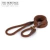Heritage Deluxe Rope Slip Lead Brown 1.5mx12mm -Pet dog 743x515 682100 1