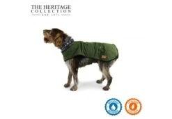 Ancol - Heritage Green Wax Dog Coat