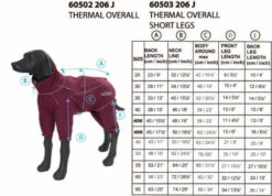 RUKKA - Thermal Dog Overall Coat - Burgundy 9 RUKKA - Thermal Dog Overall Coat - Burgundy -Pet dog 773224 1