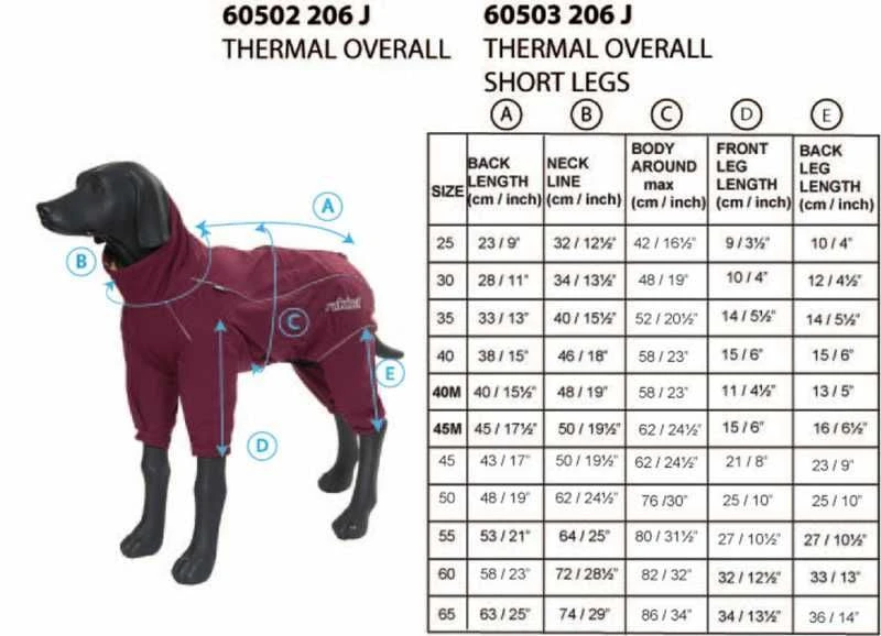 RUKKA - Thermal Dog Overall Coat - Burgundy 6 RUKKA - Thermal Dog Overall Coat - Burgundy - Image 4