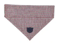 Hugo & Hudson - Red & Blue Houndstooth Dog Bandana