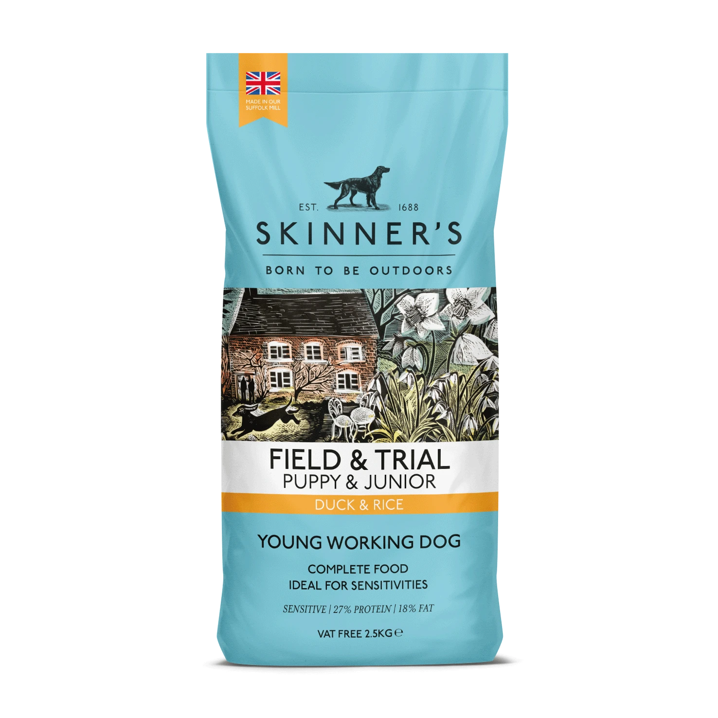 Skinners Field & Trial Puppy & Junior Duck & Rice 2.5kg 3 Skinners Field & Trial Puppy & Junior Duck & Rice 2.5kg