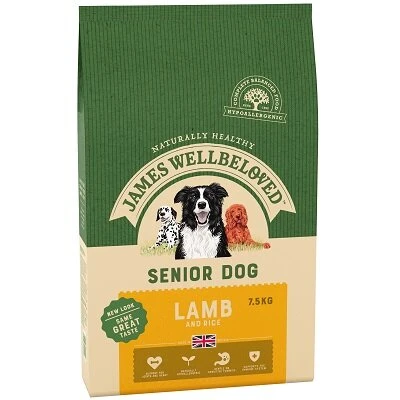 James Wellbeloved Lamb & Rice Senior Dog Food 7.5kg 3 James Wellbeloved Lamb & Rice Senior Dog Food 7.5kg