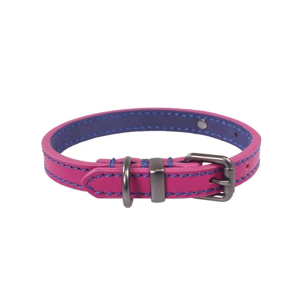 Joules - Pink Leather Dog Collar 3 Joules - Pink Leather Dog Collar