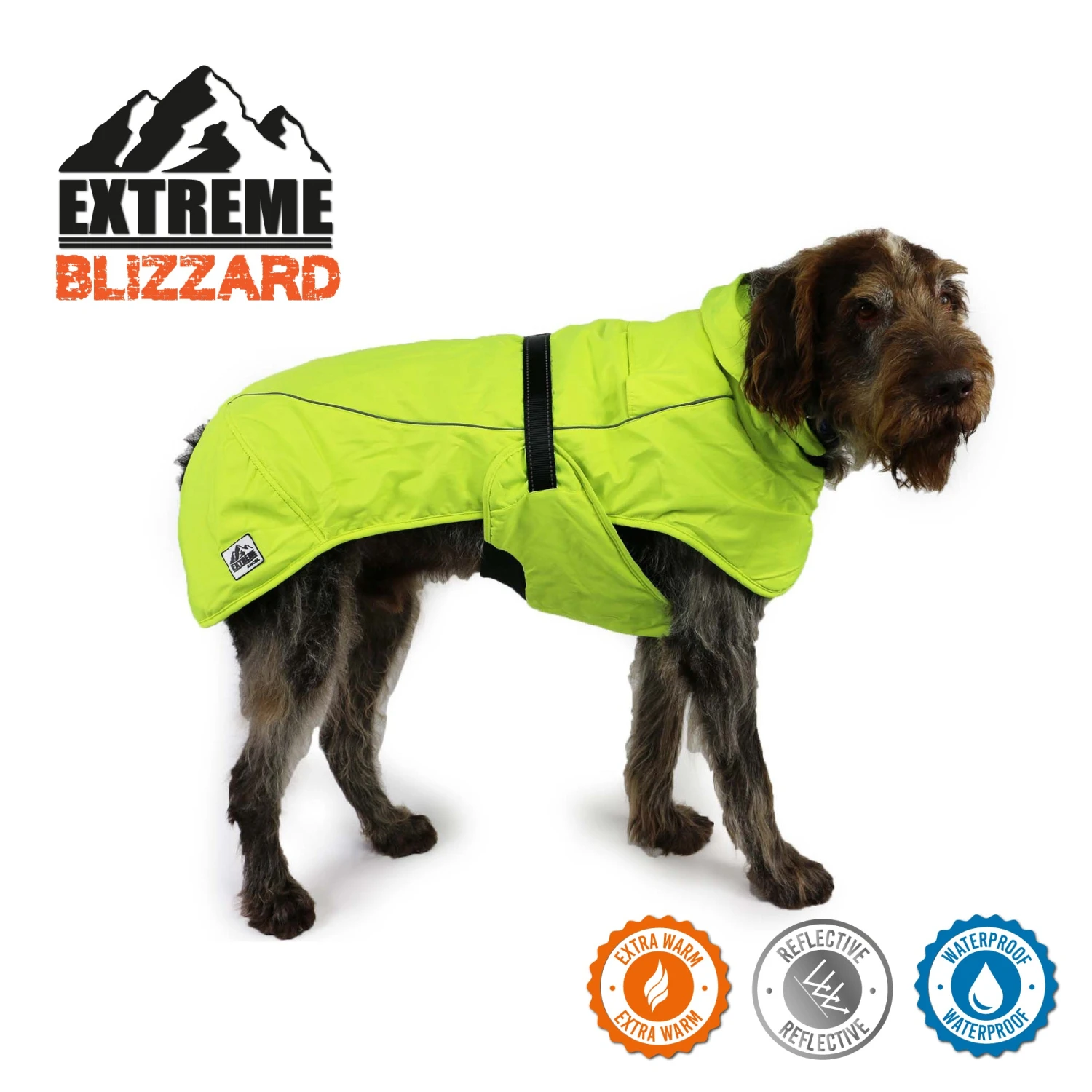 Extreme Blizzard Dog Coat - Hi-Viz 4 Extreme Blizzard Dog Coat - Hi-Viz - Image 2