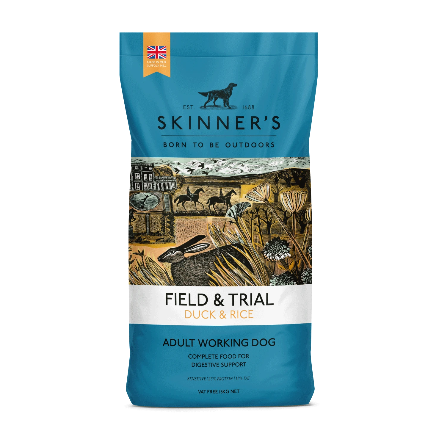 Skinners Field & Trial Duck & Rice 15kg 3 Skinners Field & Trial Duck & Rice 15kg