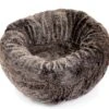 House Of Paws - Winter Warmer Faux Fur Dog Donut Bed