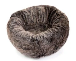 House Of Paws - Winter Warmer Faux Fur Dog Donut Bed
