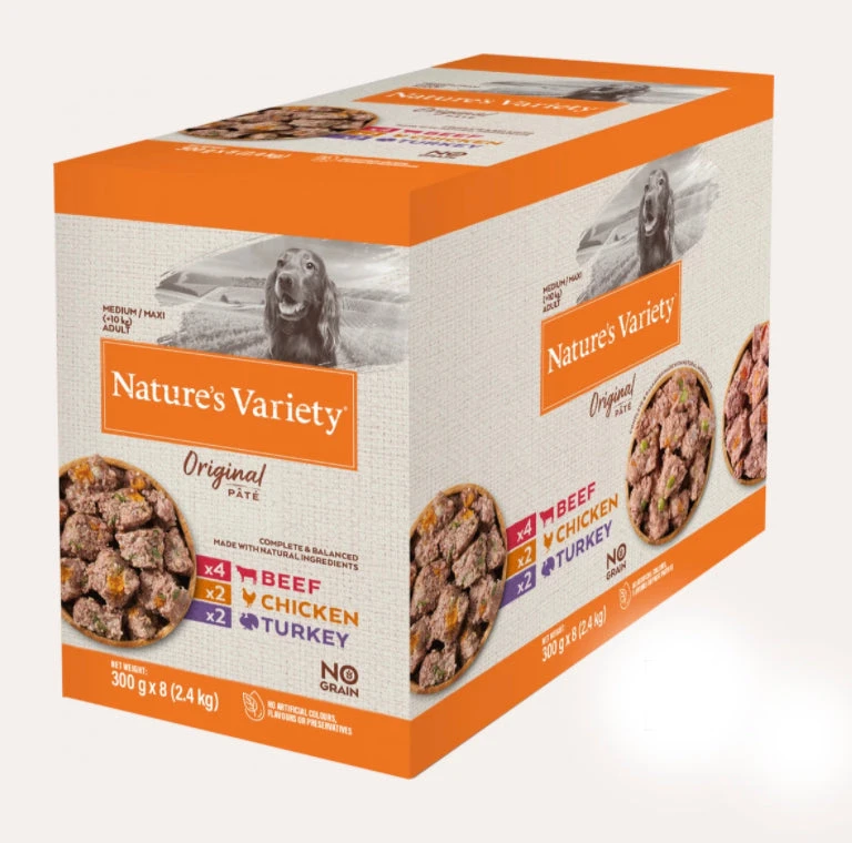 Nature's Variety - Original Pate Multipack - Adult Dog Food 8x300g 4 Nature's Variety - Original Pate Multipack - Adult Dog Food 8x300g - Image 2