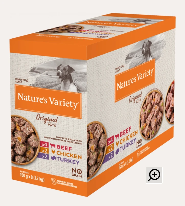 Nature's Variety - Original Pate Multipack - Small Breed Dogs 8x150g 4 Nature's Variety - Original Pate Multipack - Small Breed Dogs 8x150g - Image 2
