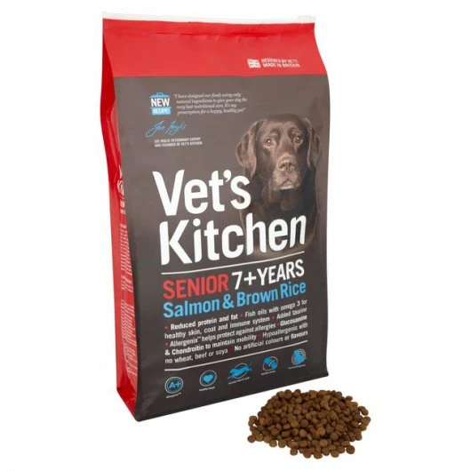 Vet's Kitchen Senior Dog Food Salmon & Brown Rice 7.5kg 4 Vet's Kitchen Senior Dog Food Salmon & Brown Rice 7.5kg - Image 2