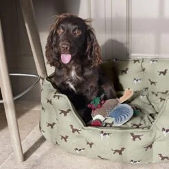 Sophie Allport Spaniels Dog Bed -Pet dog all59755 spaniels medium dog bed lifestyle 3 web 1080x cbde0879 f302 4997 9262 f5f7a8cde18e