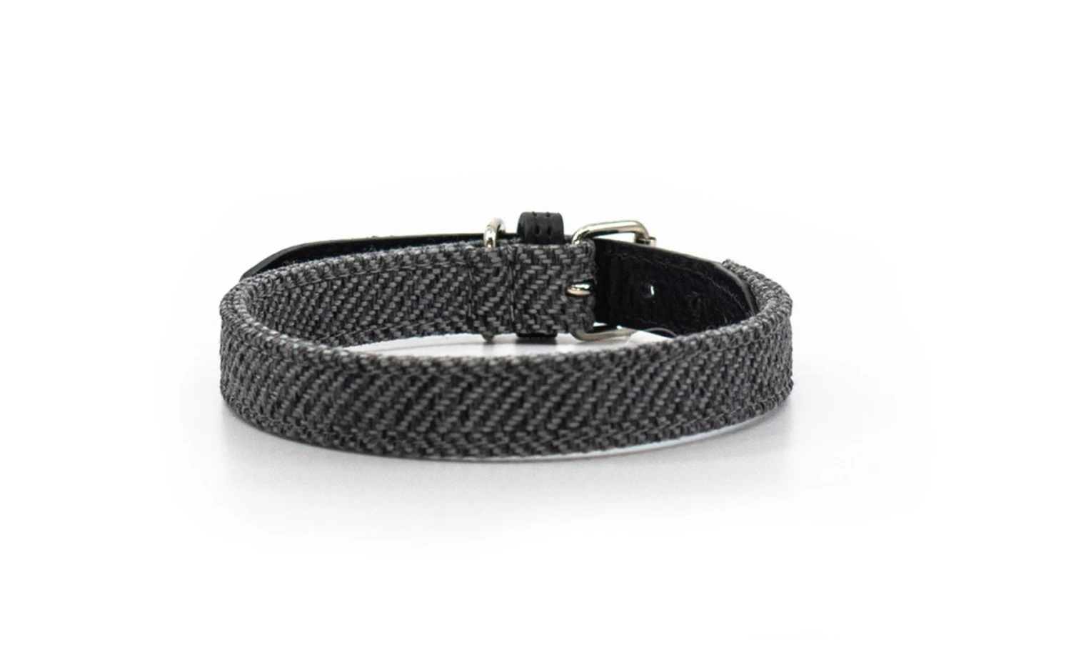 Ralph & Co - Herringbone & Leather Dog Collar - Balmoral 5 Ralph & Co - Herringbone & Leather Dog Collar - Balmoral - Image 3