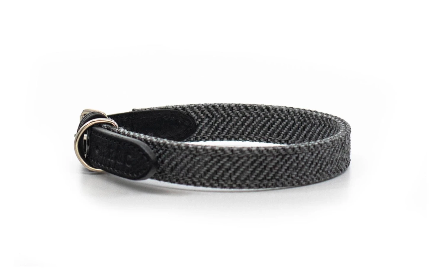 Ralph & Co - Herringbone & Leather Dog Collar - Balmoral 4 Ralph & Co - Herringbone & Leather Dog Collar - Balmoral - Image 2