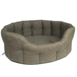 P&L Country Dog Heavy Duty Oval High Sided Bolster Style All Basketweave Dog Beds -Pet dog basketweave tweed 1800x1800 1800x1800 254b7b6e b5e2 4601 8c6b bab8953d46b1