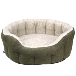 P&L Country Dog Heavy Duty Oval High Sided Bolster Style Basketweave With Fleece Lining Dog Beds. -Pet dog basketweave tweed cream 720x 1800x1800 87e5f26b 5f72 402f 86ea 5212172c16a3