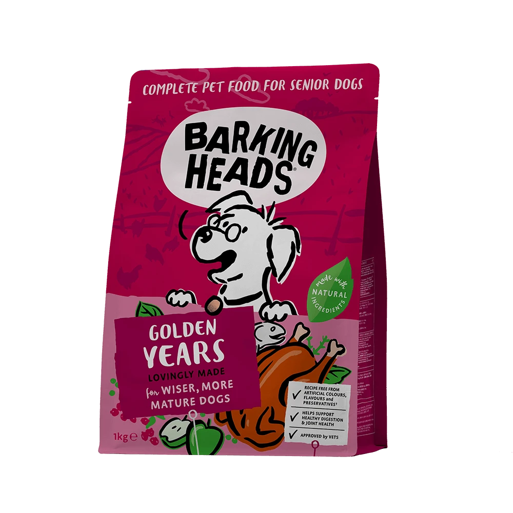 Barking Heads - Golden Years Senior Dry Dog Food 3 Barking Heads - Golden Years Senior Dry Dog Food