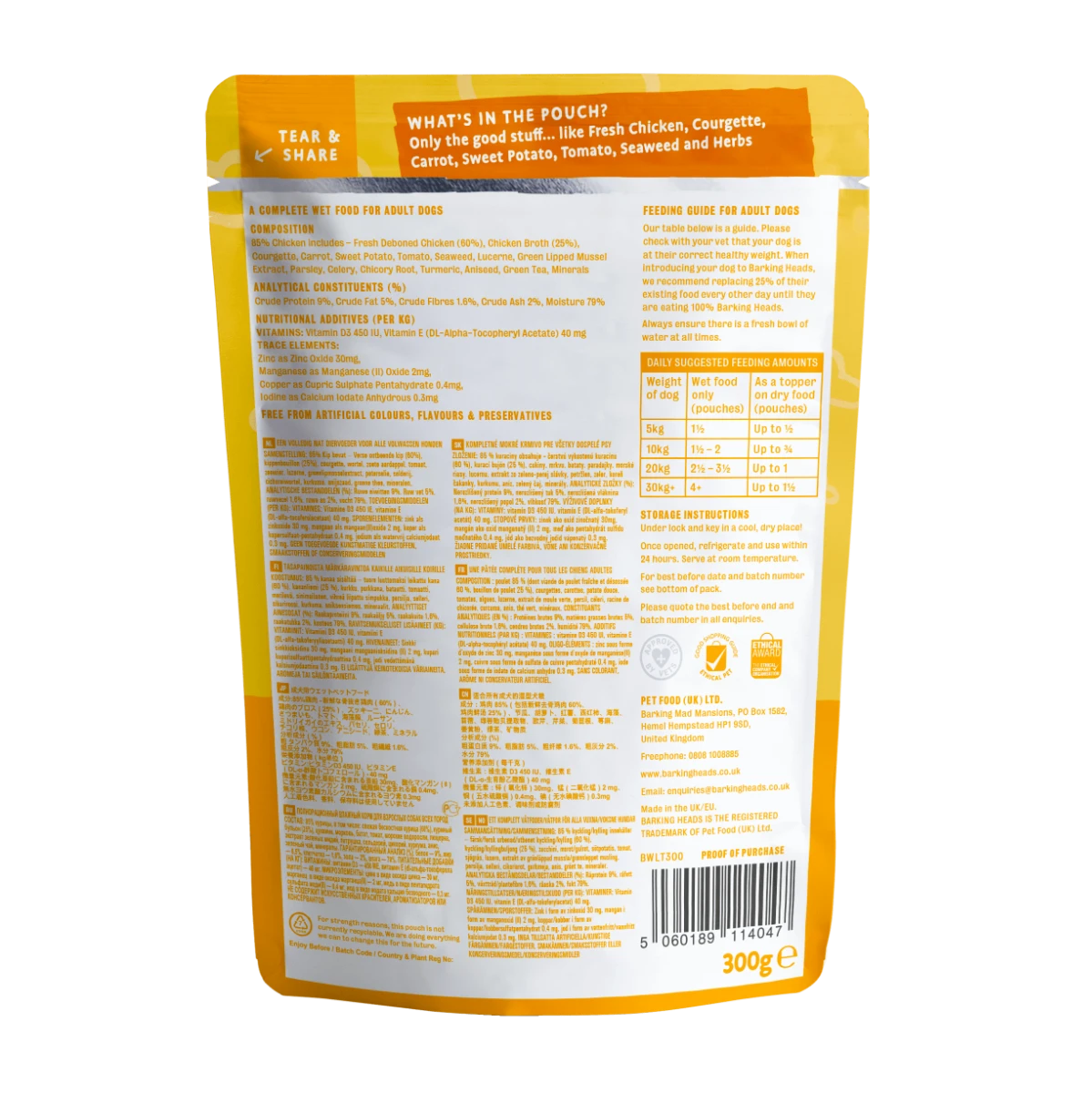 Barking Heads - Bowl Lickin' Chicken Wet Dog Food - 10x300g 4 Barking Heads - Bowl Lickin' Chicken Wet Dog Food - 10x300g - Image 2